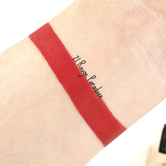 YSL The Slim Leather Matte Lipstick in 21 Rouge Paradoxe - Picture 4 of 4